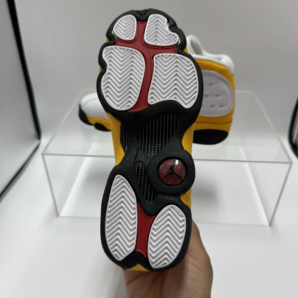 Brand New Air Jordan 13 Retro Del Sol GS White Yellow DJ3003-167 size 4Y Youth